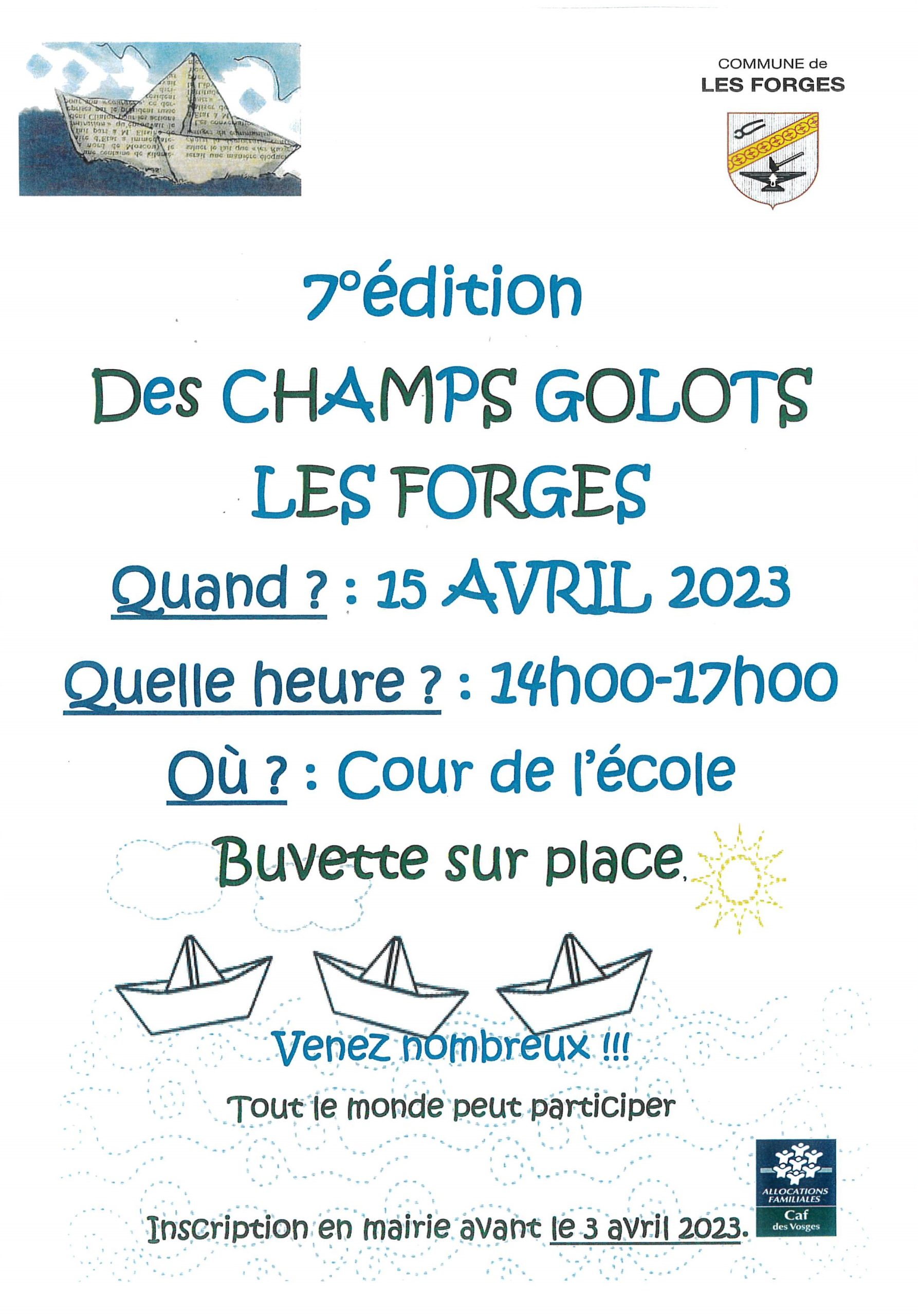 Champs golots affiche 2023