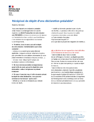 RécépisséDépôtDeclarationPrealable