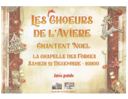 Les Choeurs de l’Avière chantent Noël