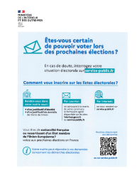 inscriptions sur les listes électorales