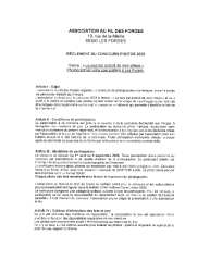 Reglement Concour Photos 2026
