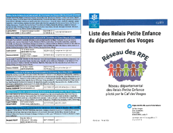 Liste Relais Petite Enfance